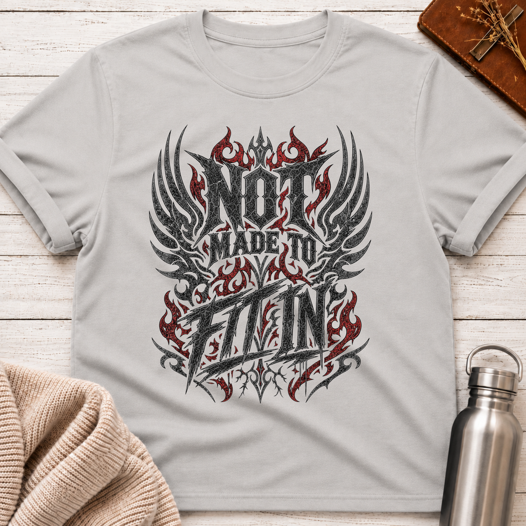 Not Made To Fit In Gothic Rebellion Graphic T-Shirt
