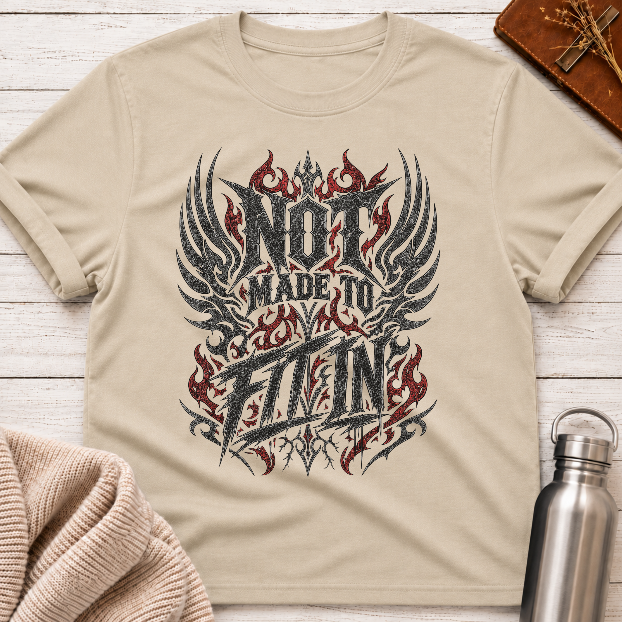 Not Made To Fit In Gothic Rebellion Graphic T-Shirt