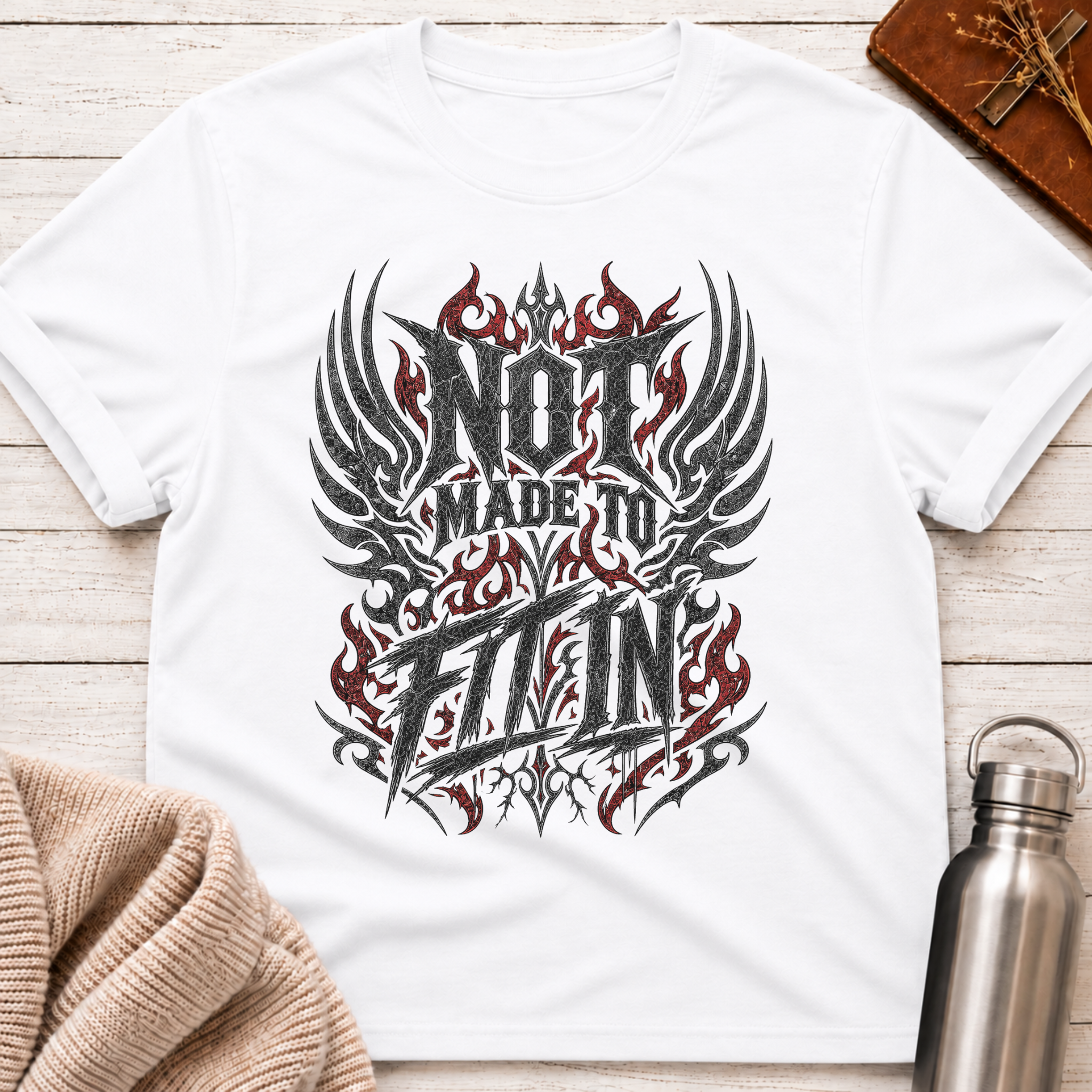 Not Made To Fit In Gothic Rebellion Graphic T-Shirt