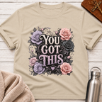 You Got This Floral Gothic Inspirational Typography T-Shirt