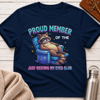 Just Resting My Eyes Club Raccoon T-Shirt