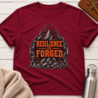 Resilience Is Forged Mountain & Broken Chains Graphic T-Shirt