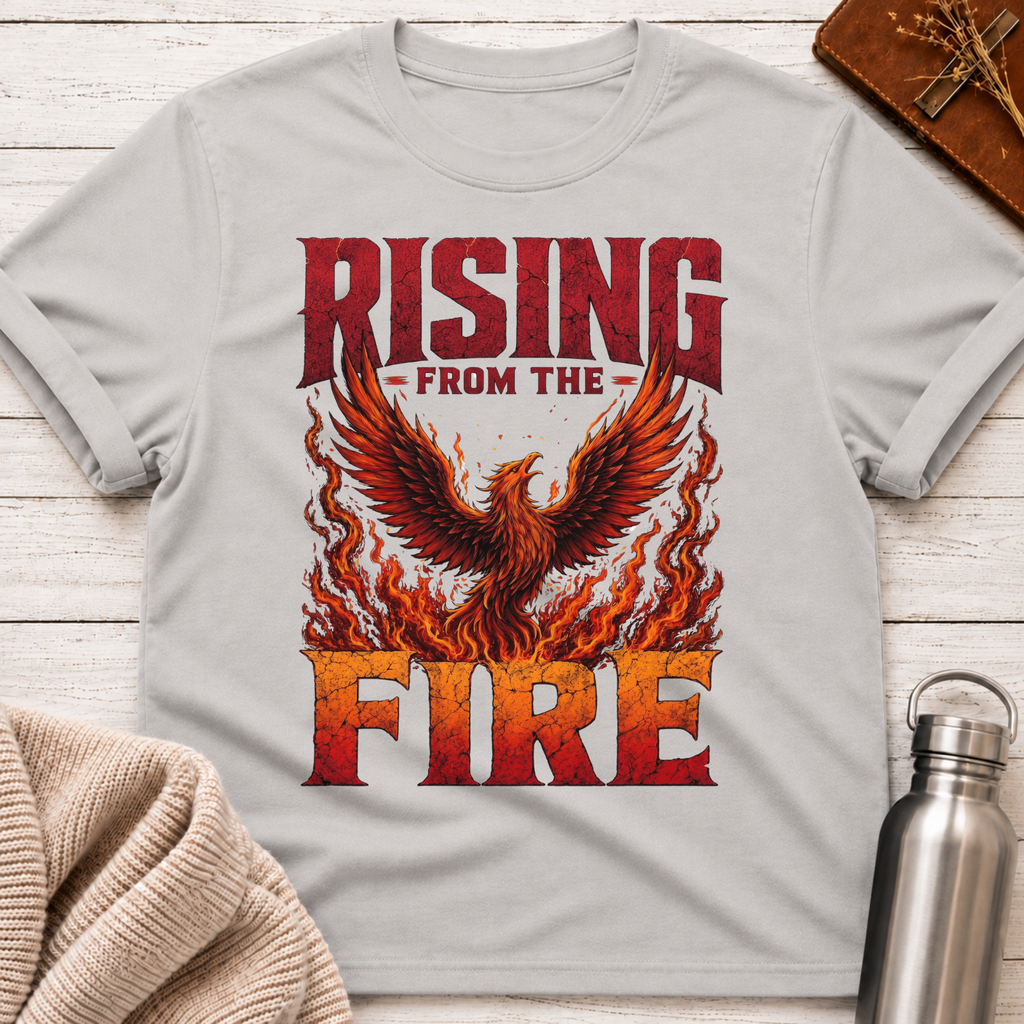 Rising From The Fire Phoenix Resilience Graphic T-Shirt