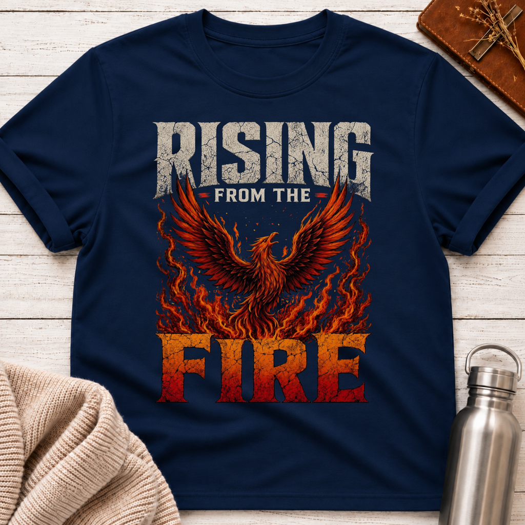 Rising From The Fire Phoenix Resilience Graphic T-Shirt