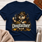 The Dogfather Funny Dog Dad Graphic T-Shirt