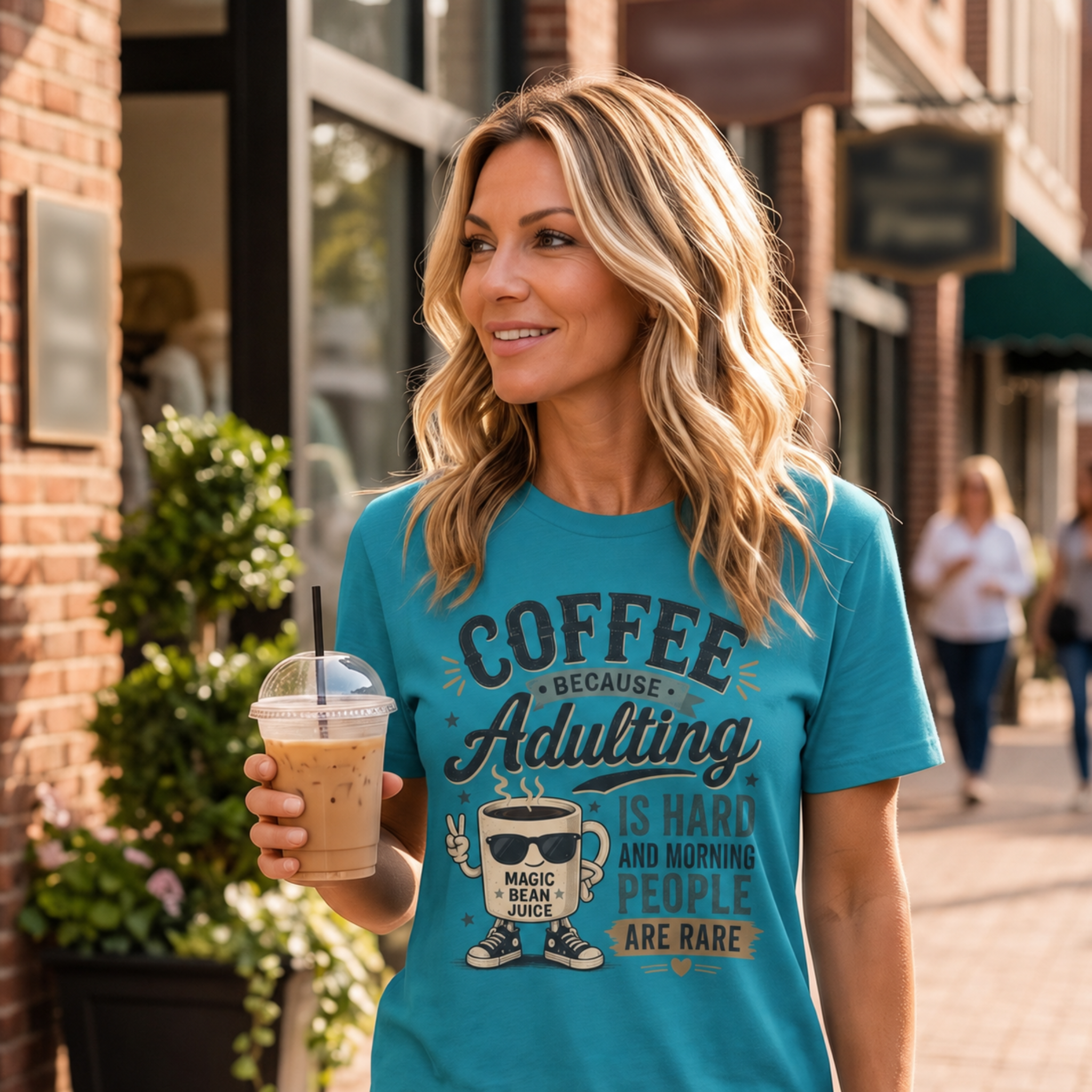 Coffee Because Adulting Is Hard T-Shirt